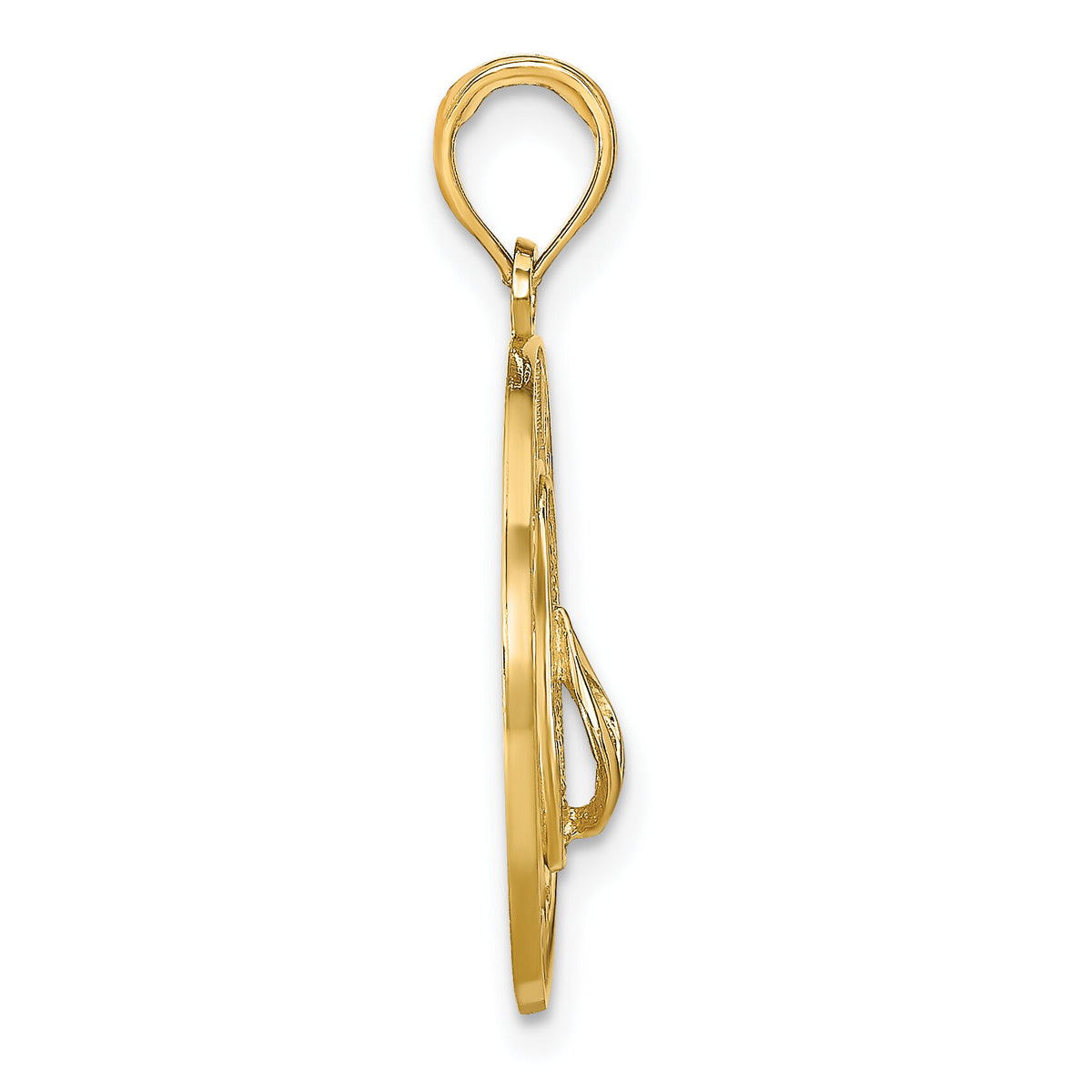 14k KEY WEST Flip Flop Pendant-K7608