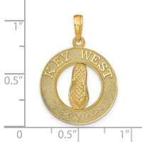 14k KEY WEST Flip Flop Pendant-K7608