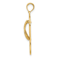 14K Multi Starfish Flip-Flop Charm-K7612