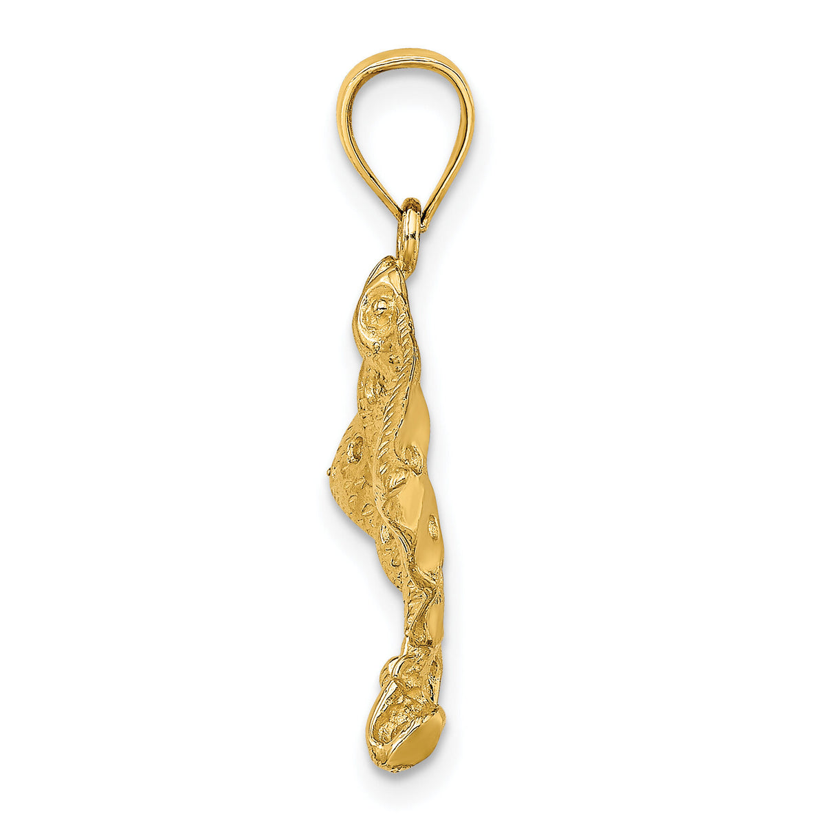 14K Spotted Eagle Ray with Holes Charm-K7622