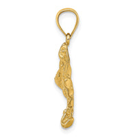14K Spotted Eagle Ray with Holes Charm-K7622