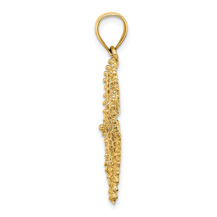 14K Starfish Pierced Charm-K7631