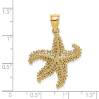 14K Starfish Pierced Charm-K7631