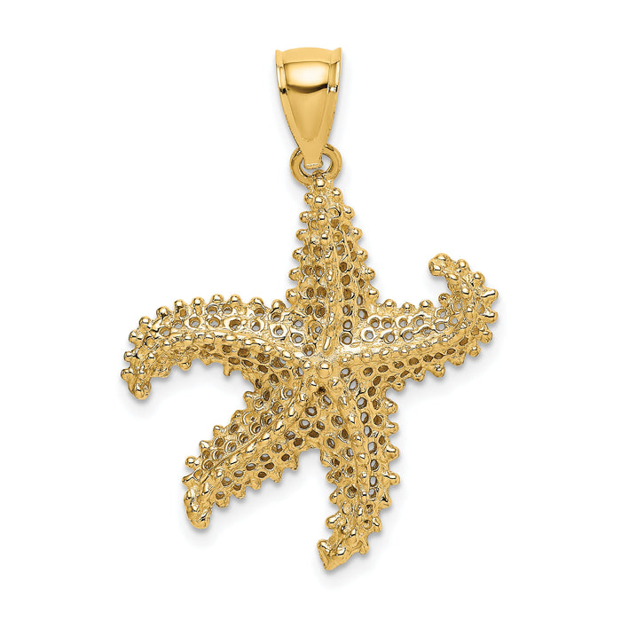 14K Starfish Pierced Charm-K7631