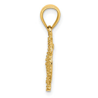 14K Starfish on Sand Dollar Charm-K7639