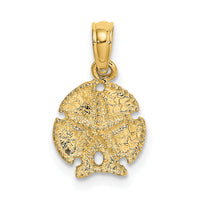14K Starfish on Sand Dollar Pendant-K7640