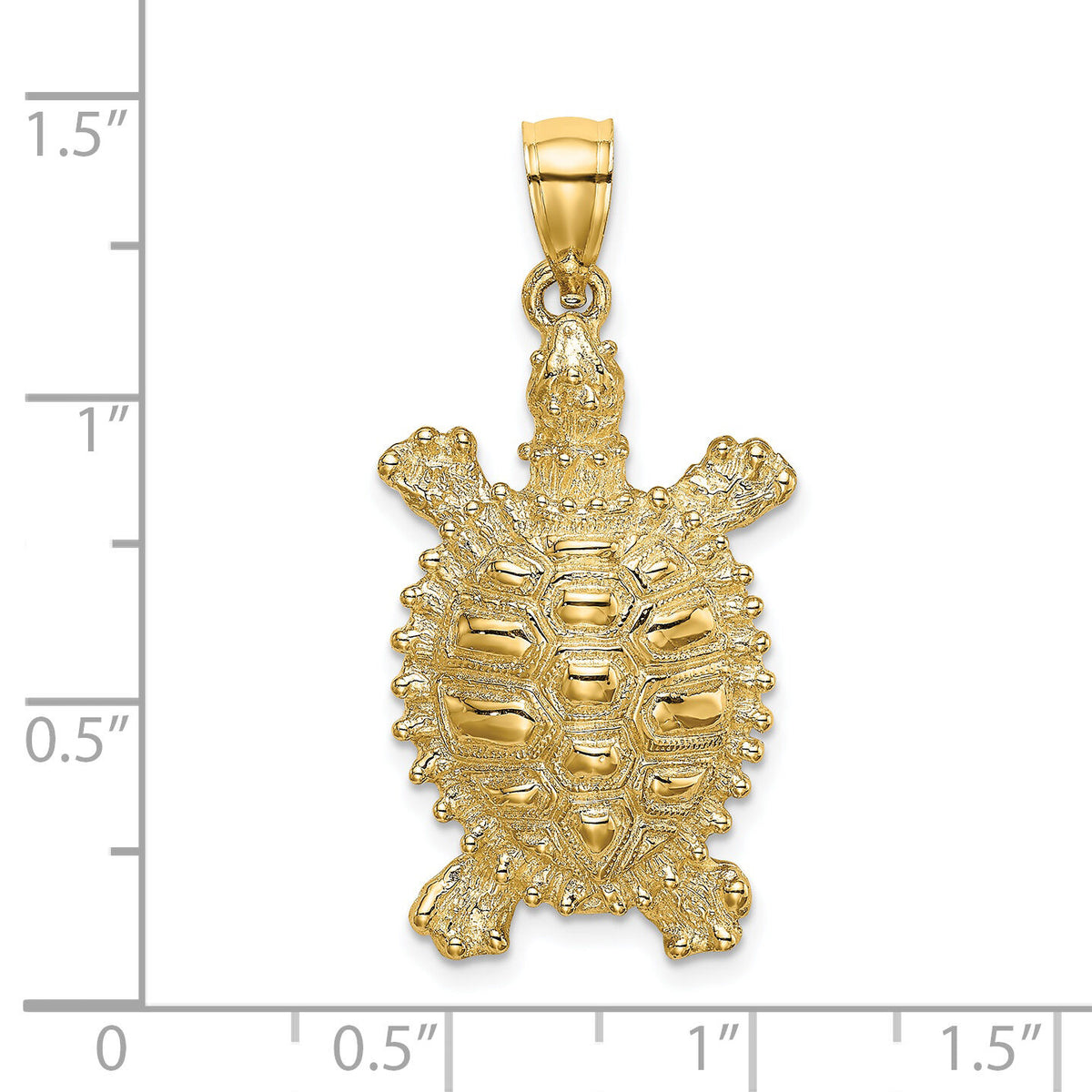 14K Land Turtle Charm-K7643