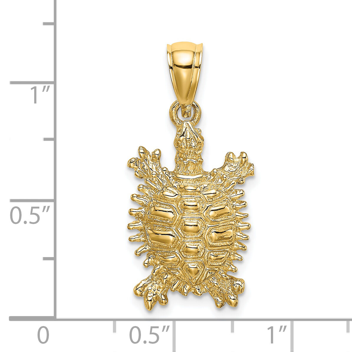 14K Land Turtle Charm-K7646