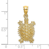 14K Land Turtle Charm-K7646