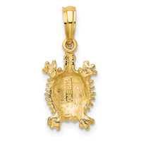 14K Land Turtle Charm-K7649
