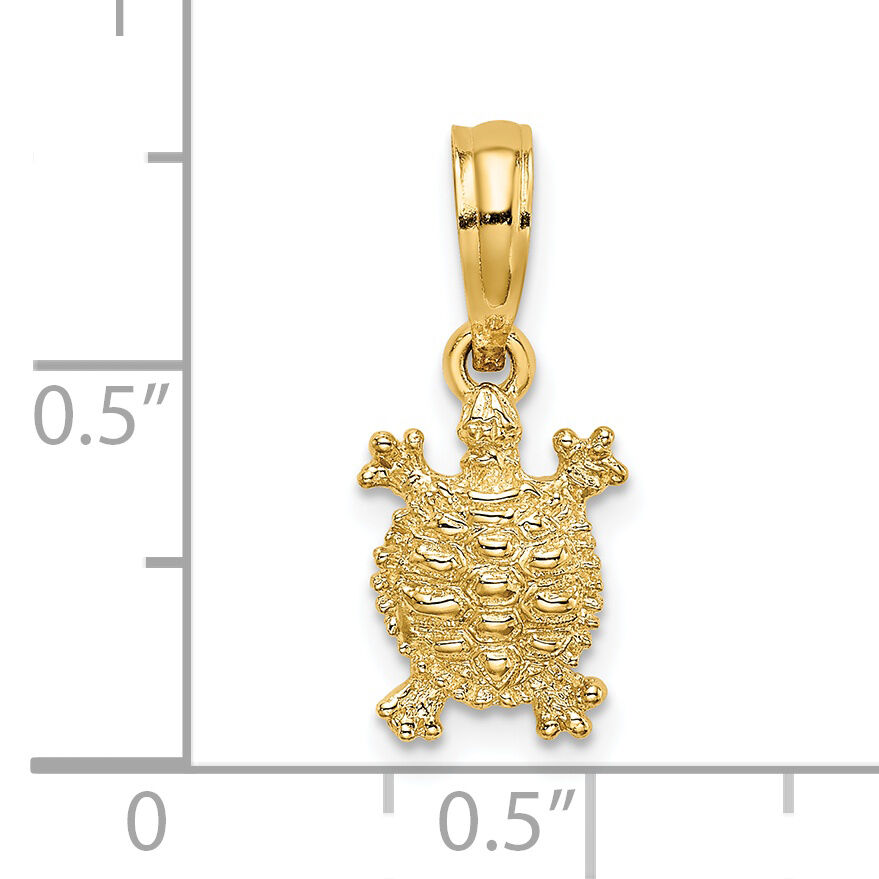14K Land Turtle Charm-K7650