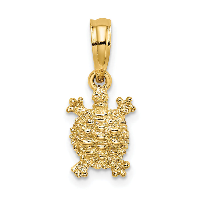 14K Land Turtle Charm-K7650
