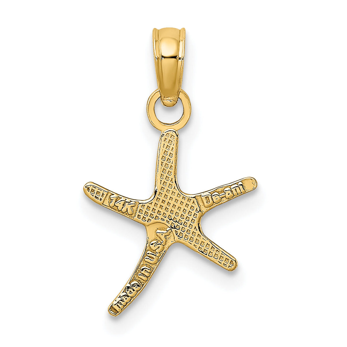 14K Polished Mini Dancing Starfish Charm-K7660