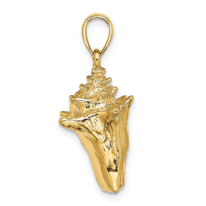 14K 3-D Conch Shell Charm-K7667