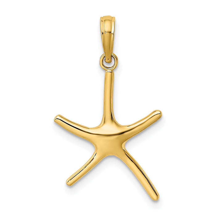 14K Dancing Starfish Charm-K7671