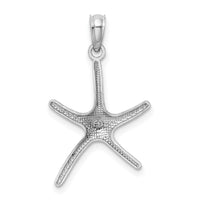 14K White Gold Dancing Starfish Charm-K7671W