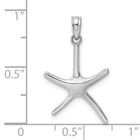 14K White Gold Dancing Starfish Charm-K7671W