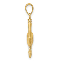 14K 3-D Pelican Standing Charm-K7673