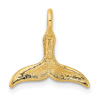 14K 3-D Polished Whale Tail Chain Slide-K7709