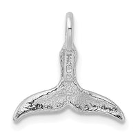 14K White Gold 3-D Polished Whale Tail Chain Slide-K7709W