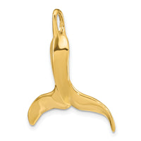 14K 3-D Polished Whale Tail Chain Slide-K7713