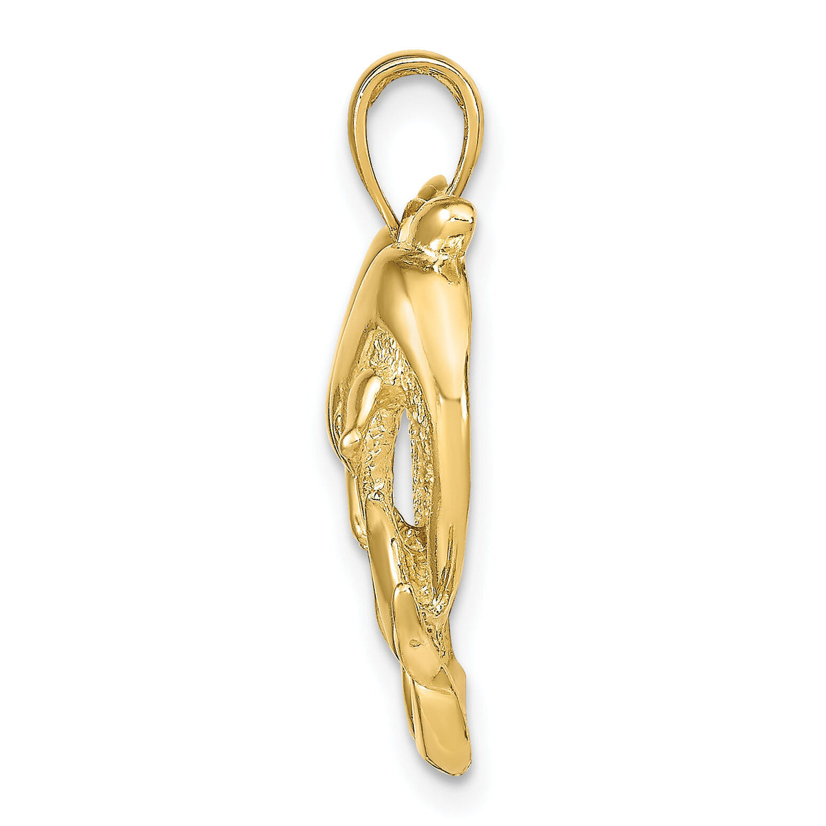 14k Dolphins Pendant-K7717