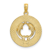 14K BEAUFORT SC w/Dolphins Circle Charm-K7722