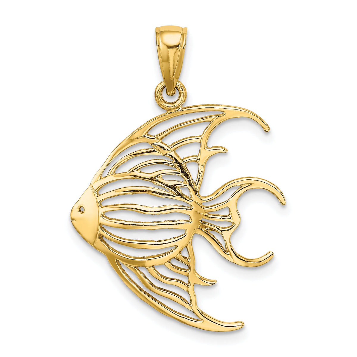 14K Cut-Out Angelfish Charm-K7735
