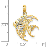 14K Cut-Out Angelfish Charm-K7736