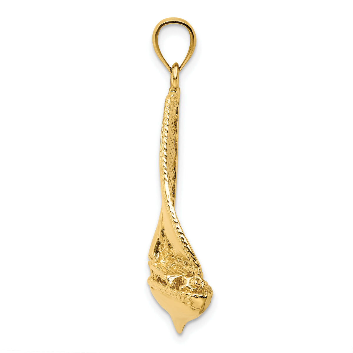 14K 3-D Polished Sailboat Charm-K7746