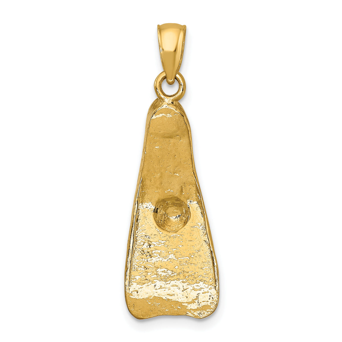 14K 3-D Scuba Flipper Charm-K7747