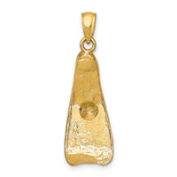 14K 3-D Scuba Flipper Charm-K7747