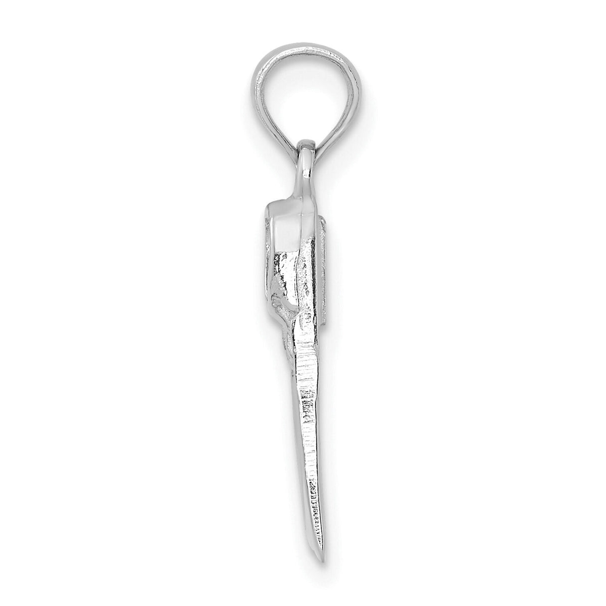 14K White Gold Scuba Flipper Charm-K7748W