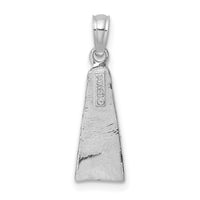 14K White Gold Scuba Flipper Charm-K7748W