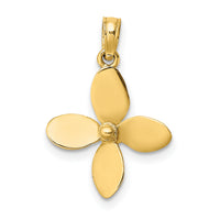14K 3-D w/ 4 Blades Propeller Charm-K7750
