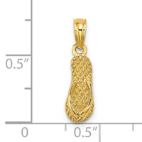 14K 3D REHOBOTH Single Flip-flop Charm-K7758