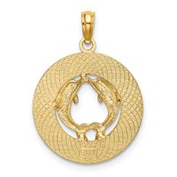 14K MYSTIC CT Dolphins Charm-K7760