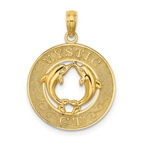 14K MYSTIC CT Dolphins Charm-K7760