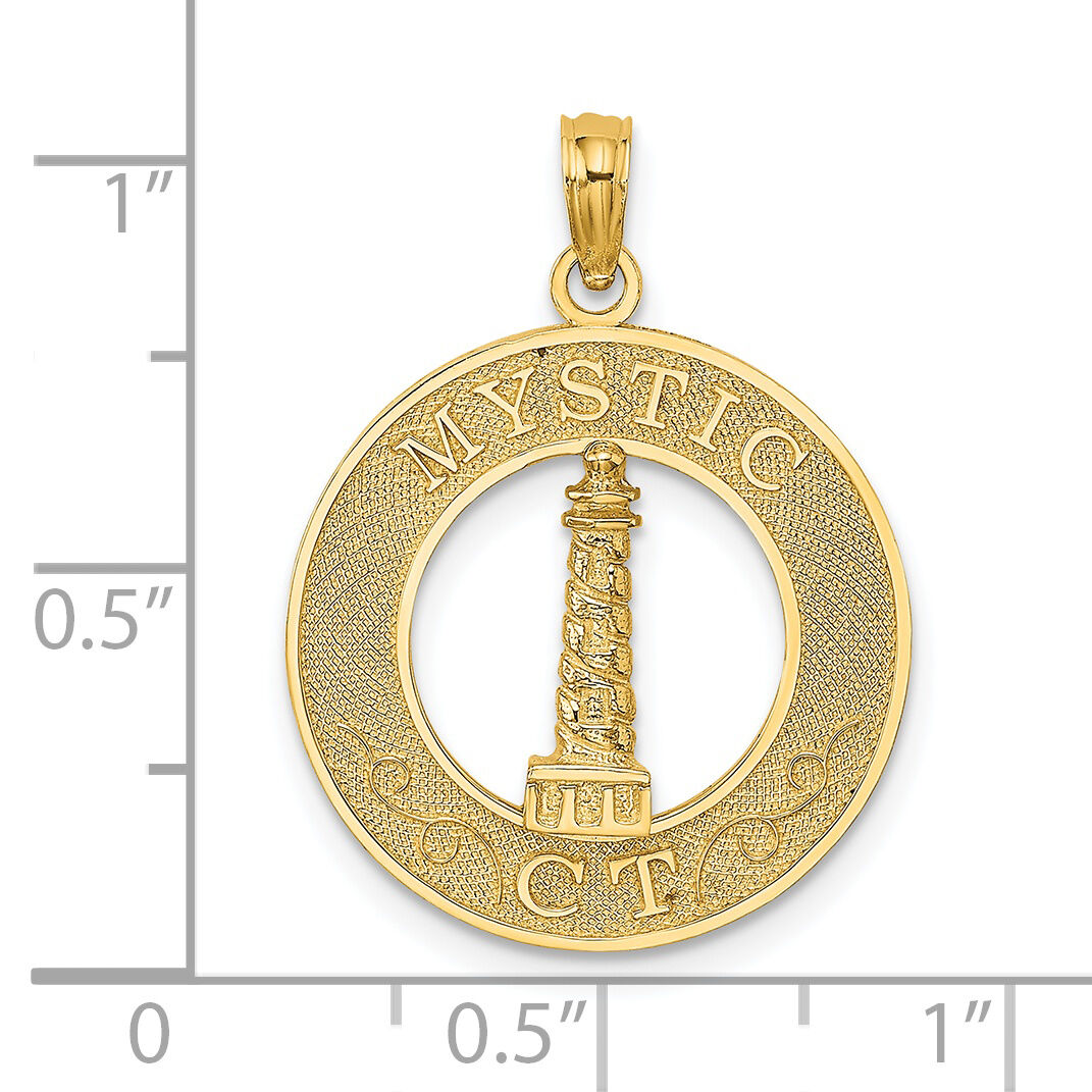 14K MYSTIC CT Lighthouse Charm-K7762