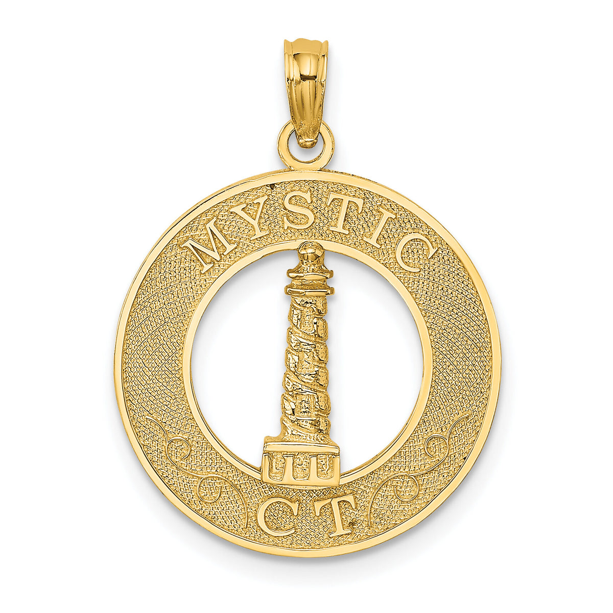 14K MYSTIC CT Lighthouse Charm-K7762