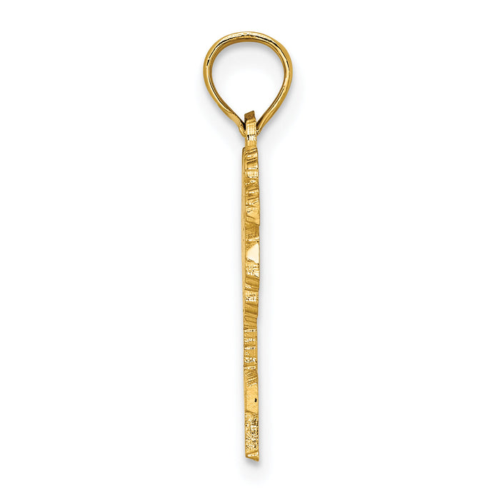 14K JAMAICA Under Palm Tree Charm-K7763
