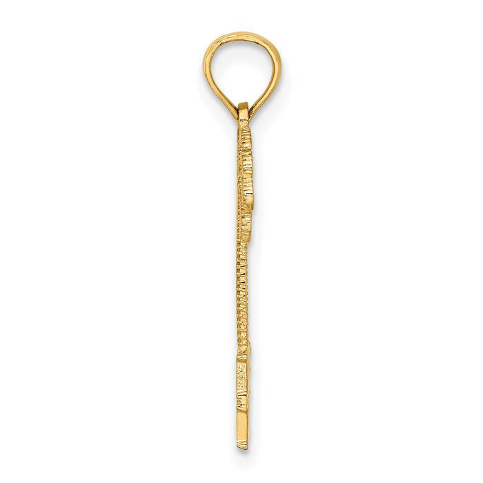 14K SOUTH BEACH Under Palm Tree Charm-K7766