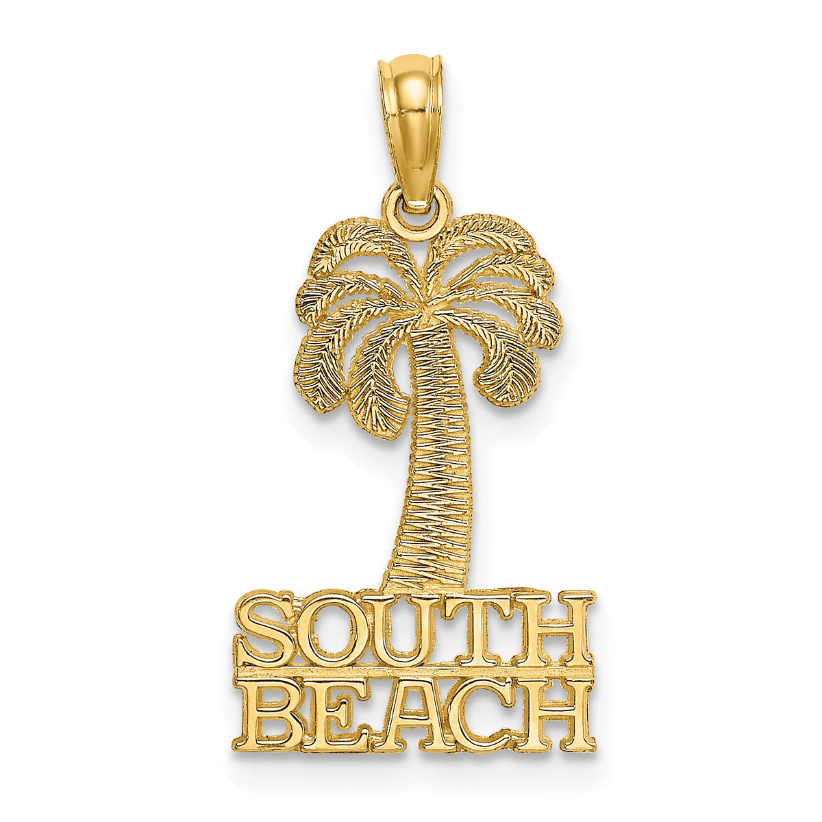 14K SOUTH BEACH Under Palm Tree Charm-K7766