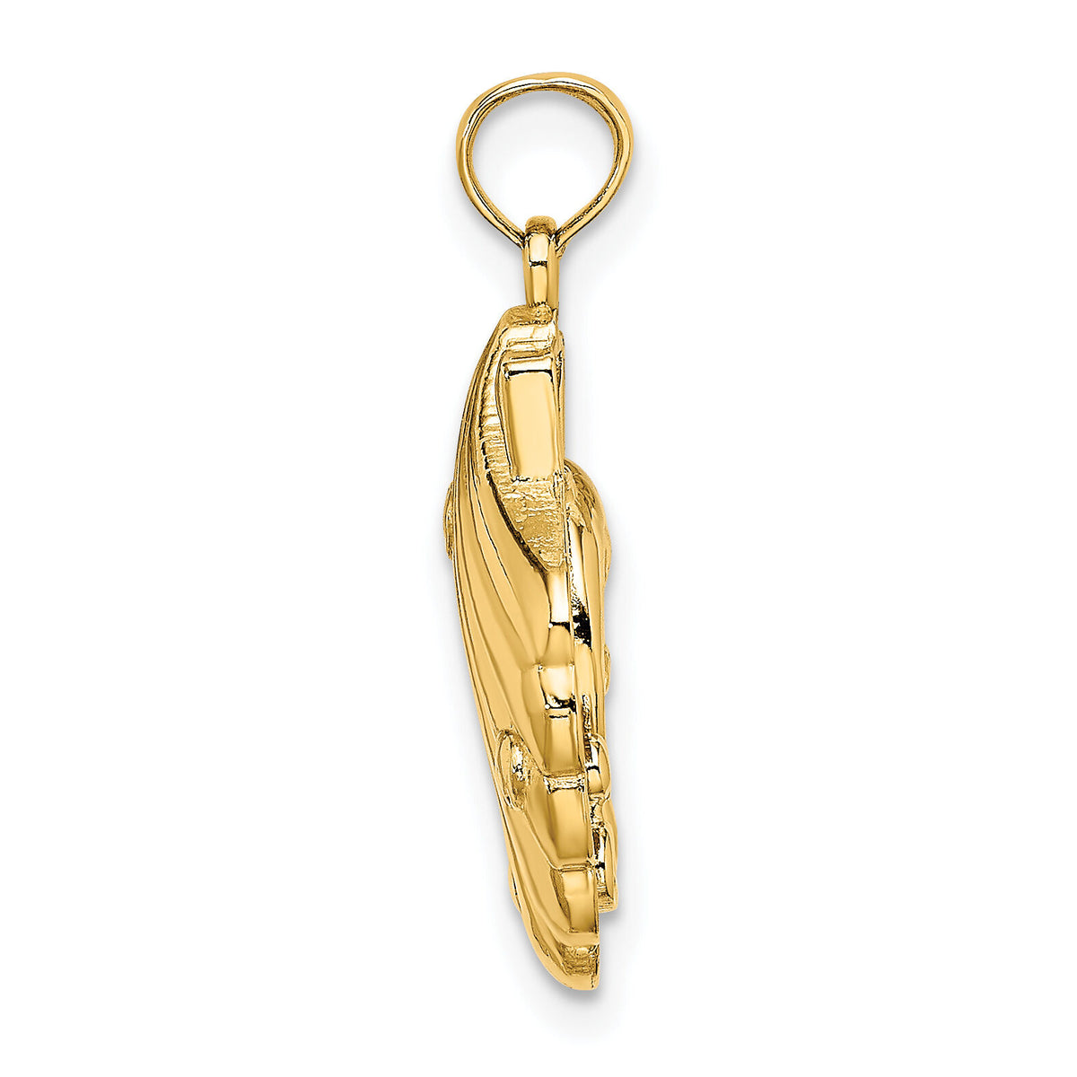 14K Reversible Dolphins and Waves in Shell Charm-K7769