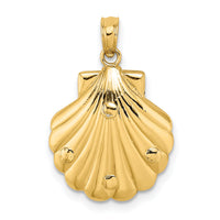 14K Reversible Dolphins and Waves in Shell Charm-K7769