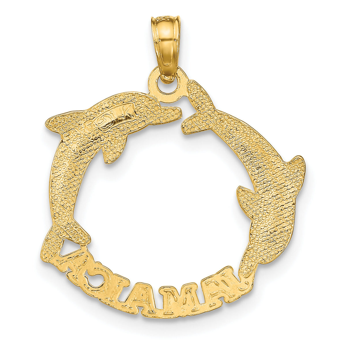 14K JAMAICA w/Dolphins Charm-K7770
