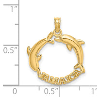 14K JAMAICA w/Dolphins Charm-K7770