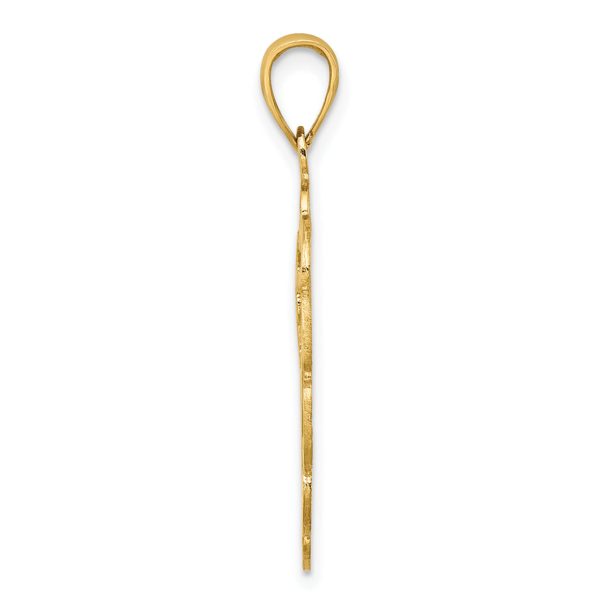 14K Pelican In Circle Charm-K7774
