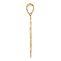 14K Pelican In Circle Charm-K7774