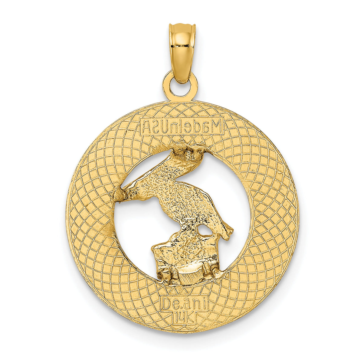 14K LAUDERDALE-BY-THE-SEA FL w/Pelican Charm-K7777